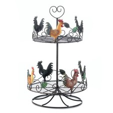 Rooster 2 Tier Countertop Rack 10x10x17”