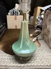 Ceramic Table Lamp In Lake Green Colour