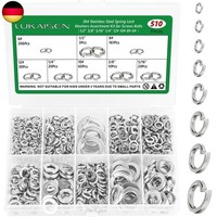 510 Stk Unterlegscheiben Set, Federringe, SpiralföRmige Federscheiben,