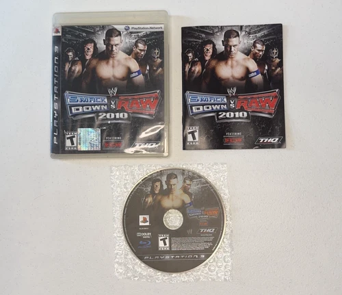 WWE SmackDown vs. Raw 2010 (PlayStation 3, 2009) PS3 CIB Tested Fast Shipping