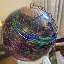 Witch Ball rare Christmas Ornament Antique purple  Rare Large