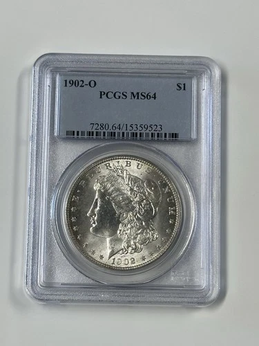 1902-O Morgan Silver Dollar PCGS MS64 S$1 New Orleans Minted Bright White