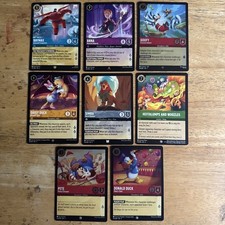 Disney Lorcana TCG 8x Card Lot NM CONDITION BAYMAX ENCHANTED ANNA GOOFEY SIMBA