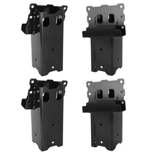 Platform Brackets Multi-Use 4x4 Compound Angle Brackets, Set of 4 - Black.