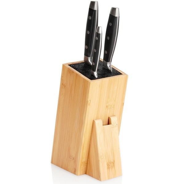 Messerhalter Messerblock MesserstäNder Bambus Universal 10,5X16,5X24,5Cm-image