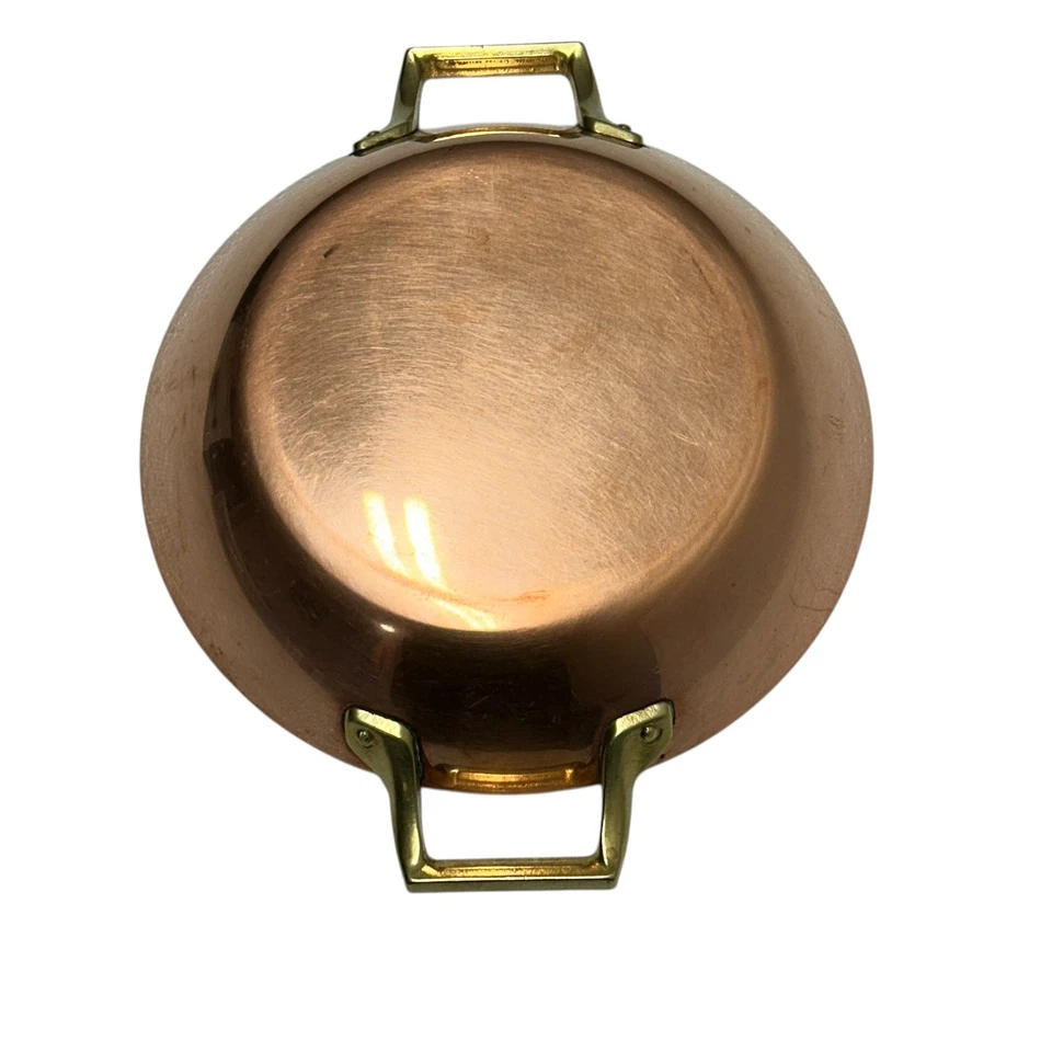 Paul Revere Ware EE. UU. Olla de cobre macizo 10 Wok Au Sartén gratinada Sartén limitada Foto 2 de 4