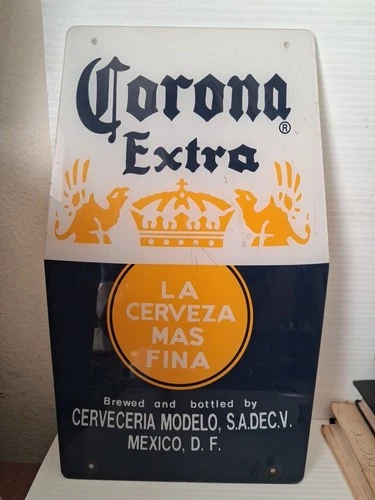 Corona Extra Beer Vintage Novelty plastic Sign 12"