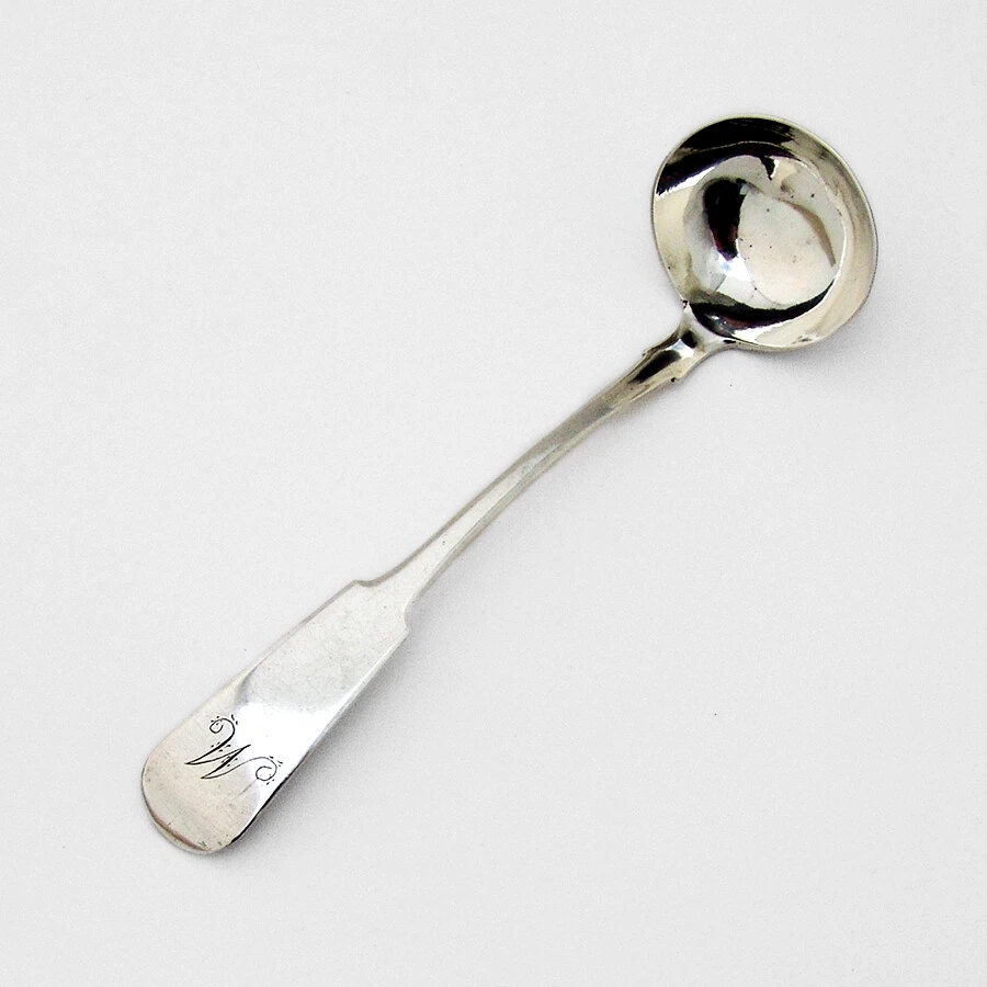 Scottish Provincial Sauce Ladle John McRae Sterling Silver 1830 Mono