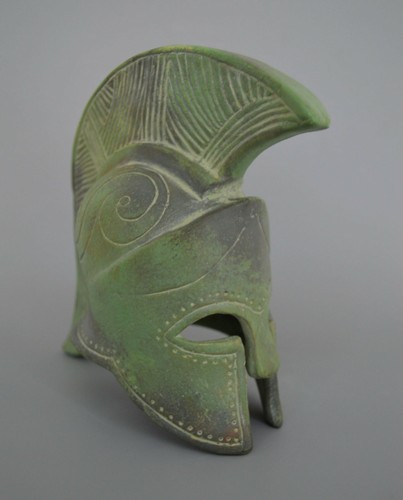 Leonidas helmet Spartan king ceramic artifact - Picture 2 of 4