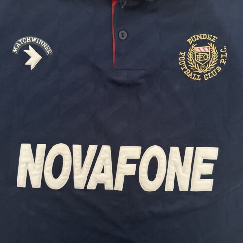Ultra Rare Original Dundee FC 1989/1990 Home Football Shirt Excellent Medium - Afbeelding 1 van 3