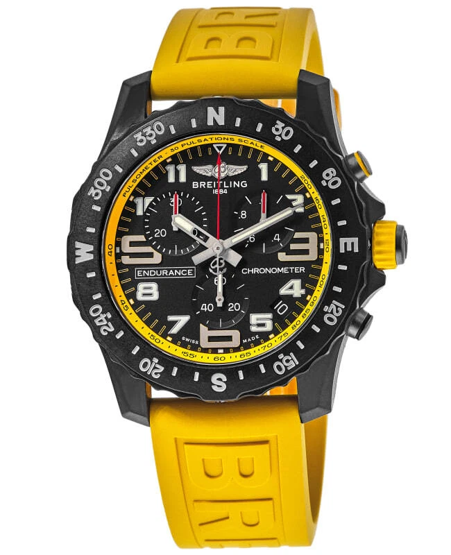 Breitling yellow face watch cheap