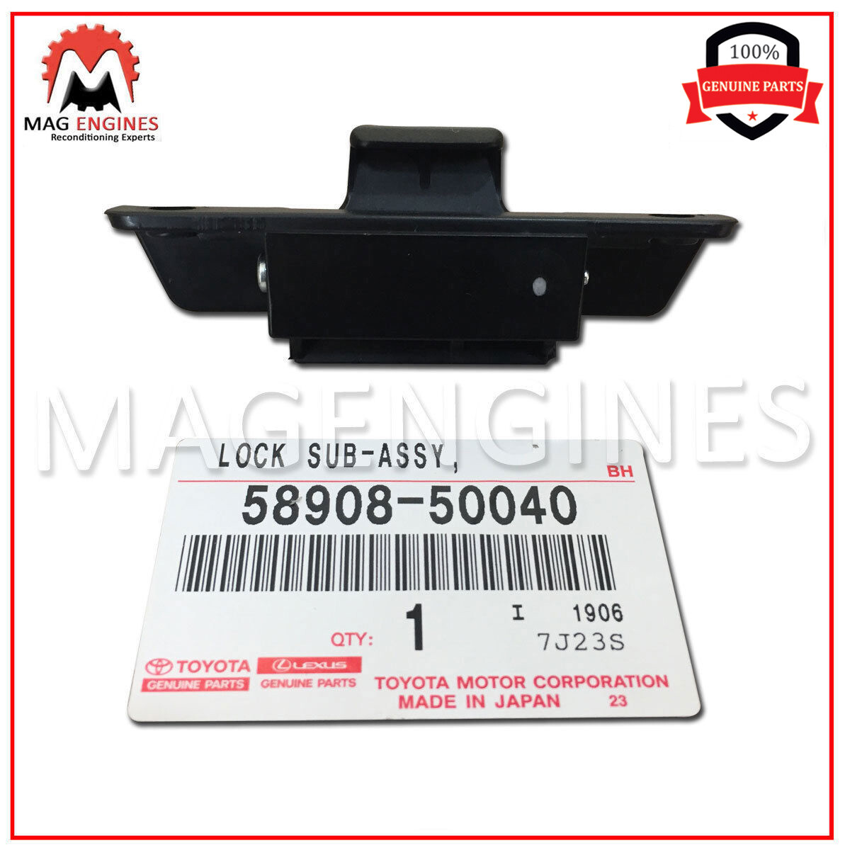 58908-50040 GENUINE OEM CONSOLE COMPARTMENT DOOR LOCK SUB-ASSY