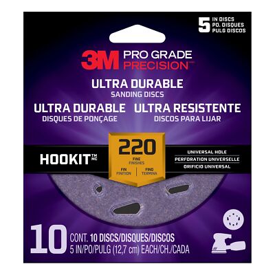 3M Pro Grade Precision Ultra Durable Universal Hole Sanding DiscDUH5220TRI-10I