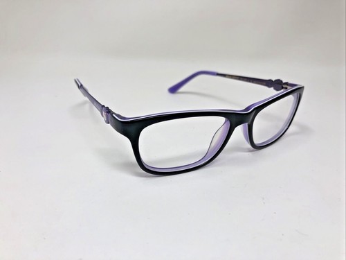 HELLO KITTY EYEGLASS FRAME HK 257-3 46-15-125 black purple flex hinge kids 2352
