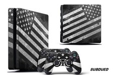 Skin Decal Wrap For PS4 Slim Playstation 4 SLIM Console  Controller Stickers SD