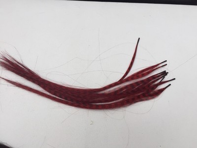 Pre Bonded Pre Tipped ''I'' Tip Kunsthaar Extensions 10 Stück Schwarz & Rot