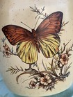 Butterfly & Flowers Design Pottery Pitcher — photo 2
