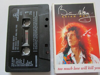 Brian May Too Much Love Will Kill You EMI 7 24388 01994 1 Tape Cassette Single