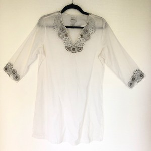 white cotton tunic dress