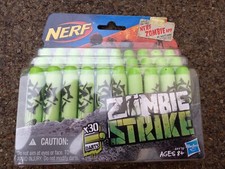 Zombie Strike green nerf darts BRAND NEW 30X COUNT