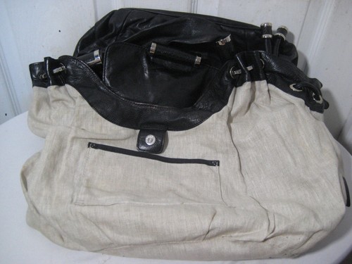 Michael Kors Black Leather hobo purse with Python trim - Picture 18 of 23