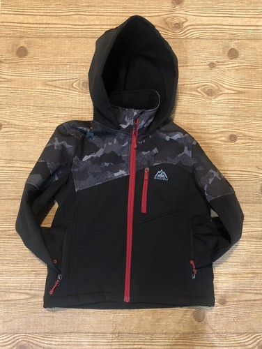Snozu Boy's Extreme Gear Softshell Fleece Lined Jacket Black/Red Size 7-8 NWOT - Picture 3 of 12