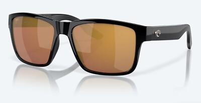 BRAND NEW Costa Del Mar Paunch XL Black / Gold Mirror Polarized Glass 580G