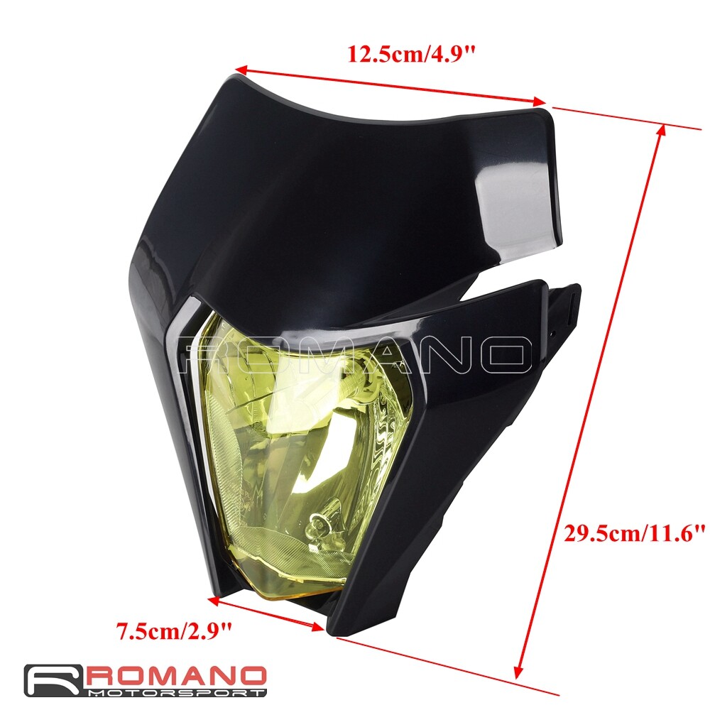 Universal Dirt Bikes E8 Headlight w/ Hi/Lo Beam For 300 500 EXC-F Six Days 2022