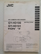 Original Owner  s Manual for JVC HD Camera Recorder GY-HD100  101 Japan 2005