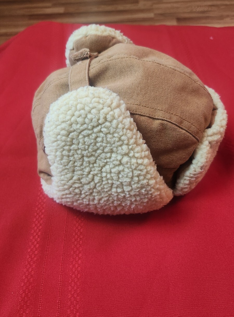 Levis Mens Trapper Hat Fleece Waxed Canvas Quilted Li… Gem