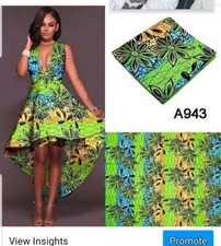 6 yards New lime green color Ankara fabric. 100 cotton.