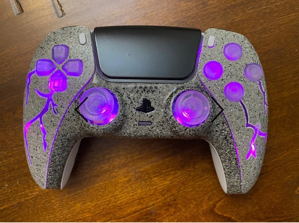 Light up PS5 controller LED custom made lightning with buttons - Image 2 of 4