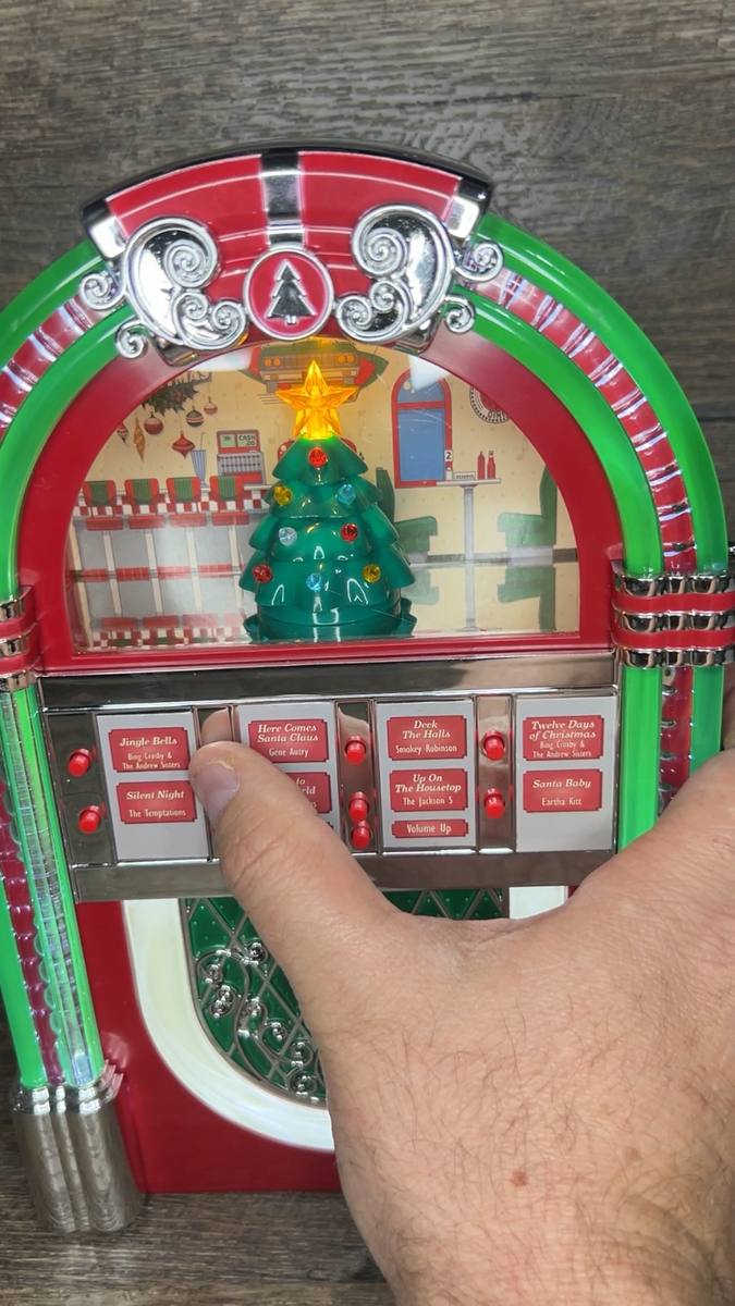 MR CHRISTMAS ROCK-O-RAMA HOLIDAY JUKEBOX-RED CHRISTMAS MR CHRISTMAS ROCK-O-RAMA HOLIDAY JUKEBOX-RED CHRISTMAS