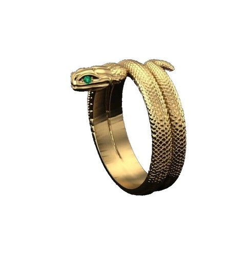 Gucci Womens Sterling Silver Stirrup Wrapped Horsebit Ring
