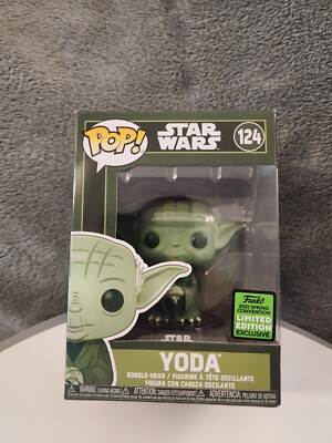 Funko Pop Star Wars: Yoda #124 2021 Spring Convention Exclusive Green Box