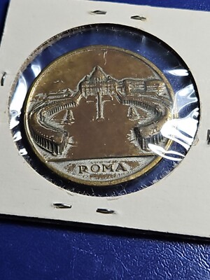ROME ITALY POPE JOANNES XXIII PONT MAX MEDAL ITALIAN 1950's ( M.T.