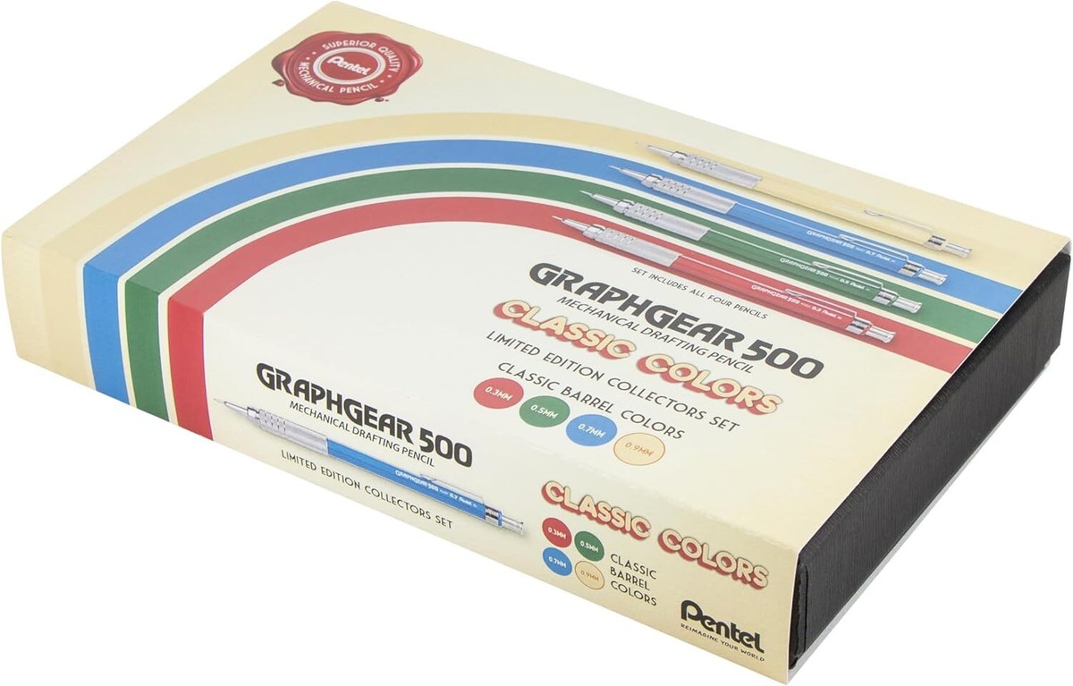Pentel GraphGear 500 Limited Edition 4 Count (Pack of 1