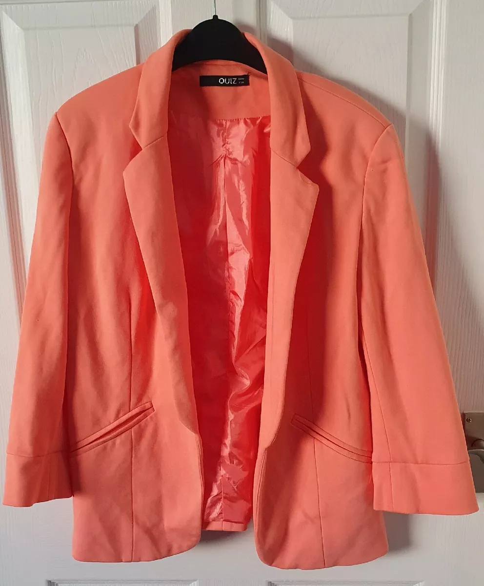 Quiz Coral Summer Jacket Size 10 eBay