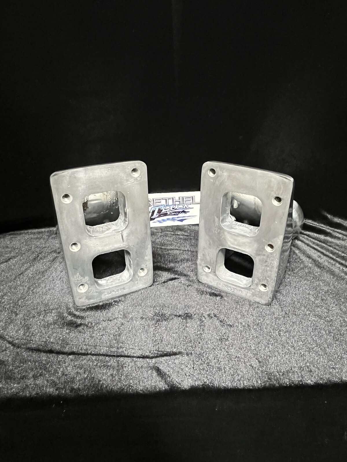 Peterbilt 359 Style Dual Headlights Stainless Steel Complete with Bracket Kit