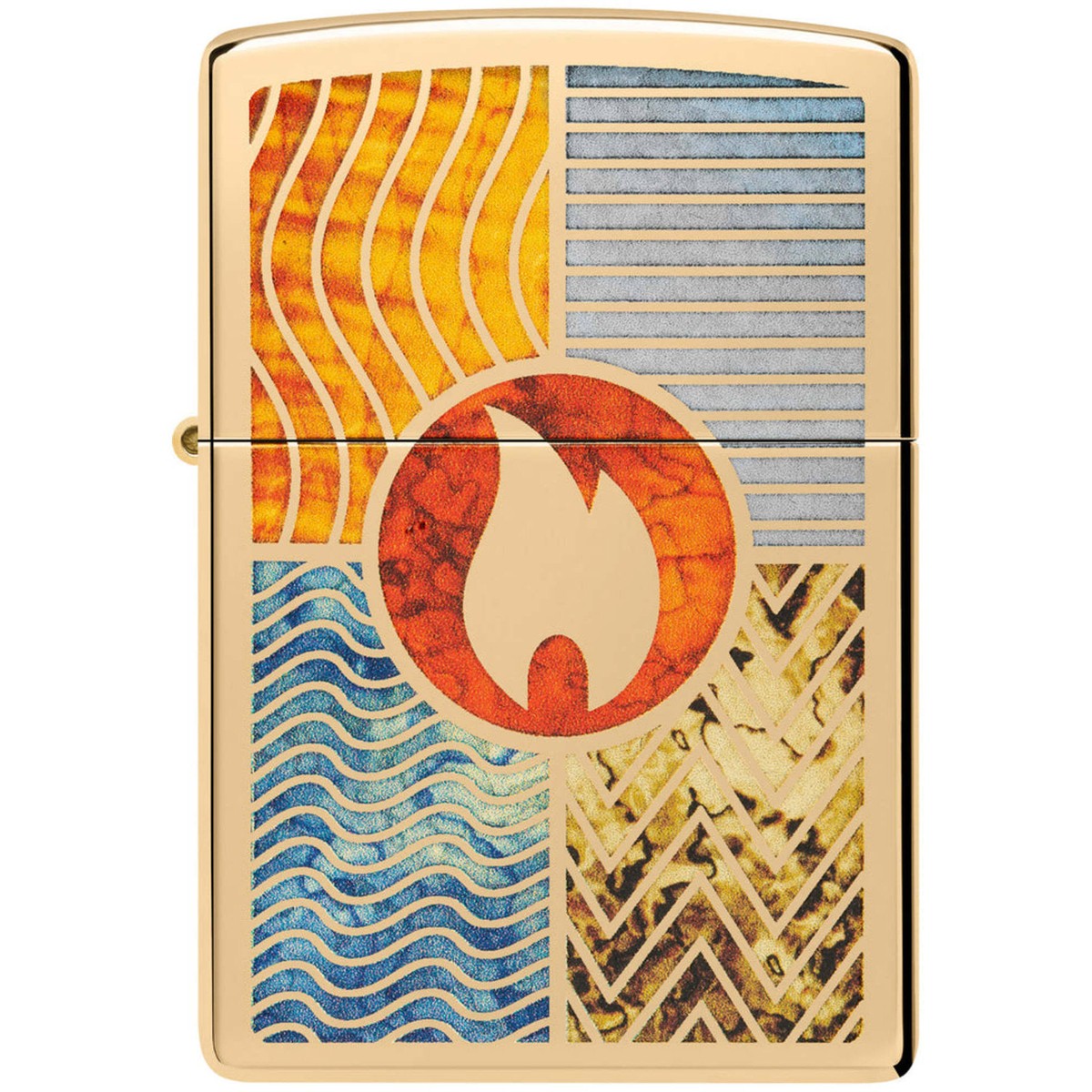 Zippo Windproof Lighter Elements of Earth Design with Classic