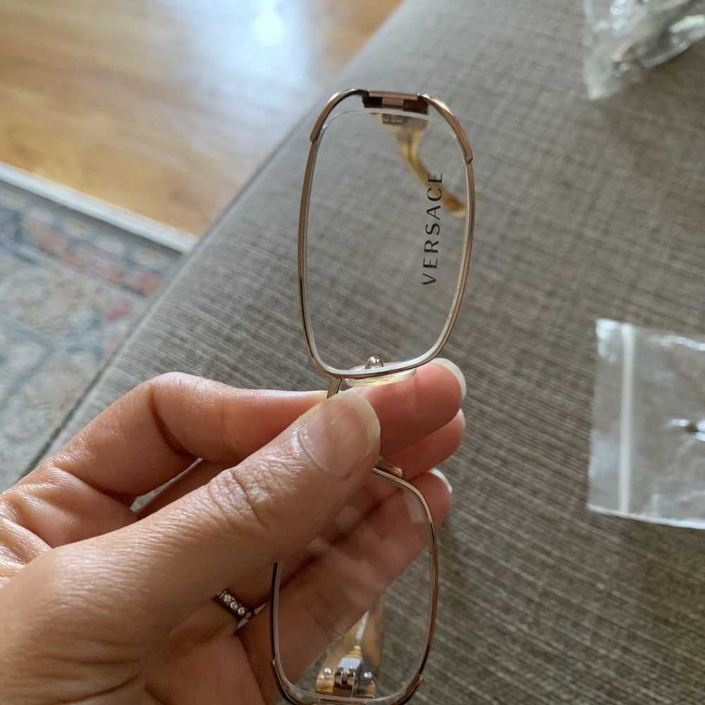 VERSACE EYEGLASSES  BROWN BRONZE METAL Frames Only!