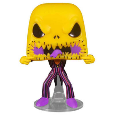 Figurine Pop! TNBC – Jack Skellington Et Zero – Black Light – 10 Cm