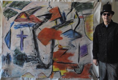 Style of William de Kooning￼,painting, 72  X 60  Acrylic, Abstract,  Art, Giant