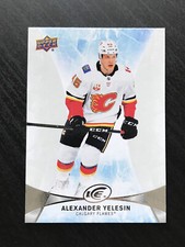 2021-22 Upper Deck Ice 2020-21 Base Rookie #86 Alexander Yelesin Calgary Flames