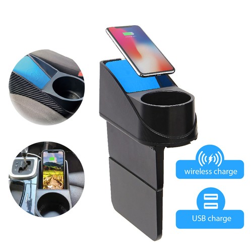 XRACING Car Cup Holder with Phone Wireless Charger Car Charger Holder for Car eBay