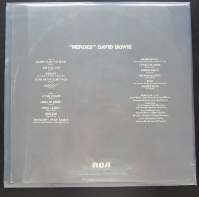 Heroes - Vinyl LP. David Bowie - 1977 Rare UK Import from US - Ex