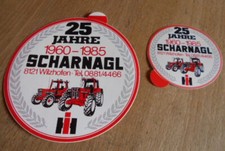 2 Alte orig. IH IHC Traktor Aufkleber / 80-iger Jahre  / kein Prospekt