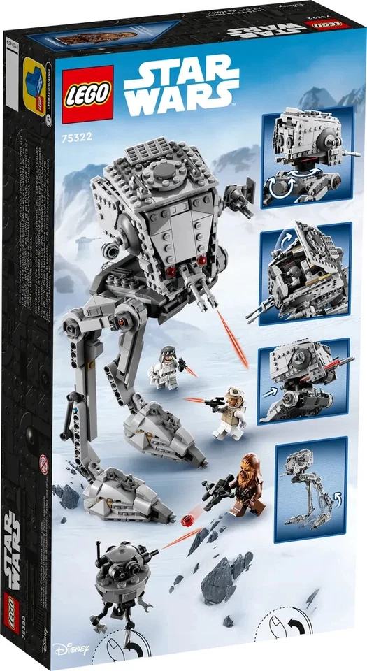 LEGO Star Wars Hoth AT-ST Walker 75322 - Chewbacca Minifigure and Droid - Image 3 of 4