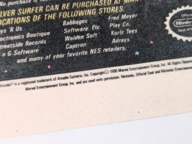 1990 Silver Surfer NES Contest Ad Laminated Retro Comic Art Wall Decor