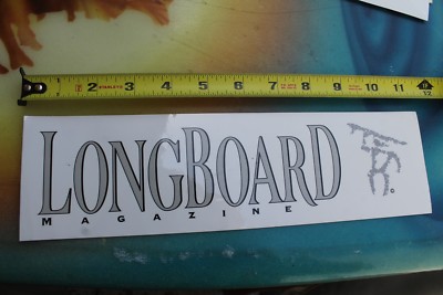 Longboard Magazine Nose-rider Vintage Surfboard Surfing Bumper STICKER ...